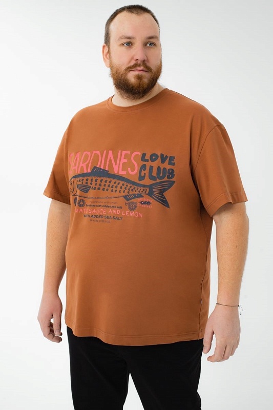 Футболка мужская мужская больших размеров, арт 4080/10/74 