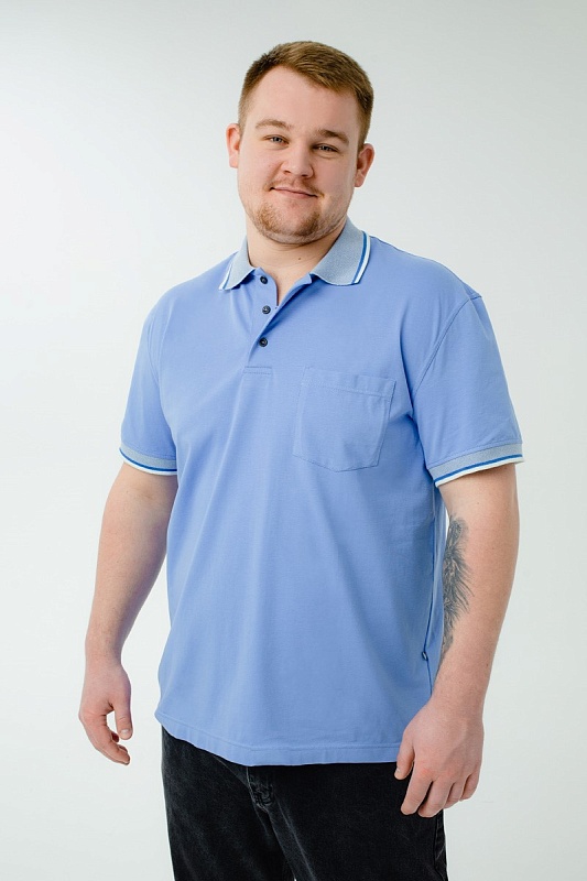 Мужская футболка-поло большого размера, арт 50330/17