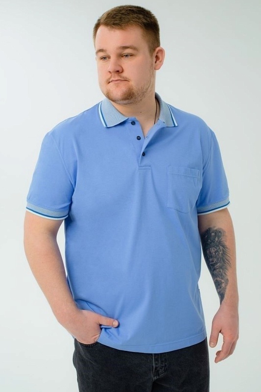 Мужская футболка-поло большого размера, арт 50330/17