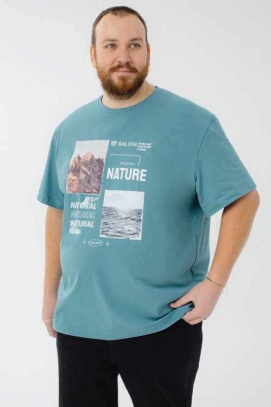 Футболка мужская мужская больших размеров, арт 4080/35/72 