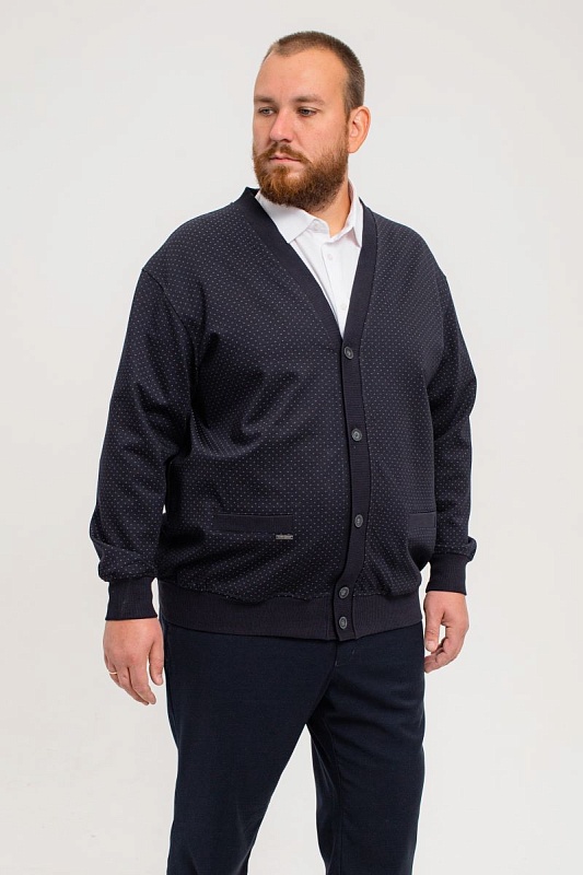 Кардиган мужской мужской большого размера, арт 60229/1